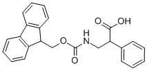 (±)-3-(fmoc-amino)-2-phenylpropionic acid Structure
