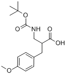 2-N-BOC-2-아미노메틸-3-(4-메톡시페닐)-프로피온산 구조식 이미지