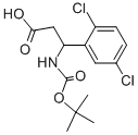 3-TERT-BUTOXYCARBONYLAMINO-3-(2,5-DICHLORO-PHENYL)-PROPIONIC ACID 구조식 이미지