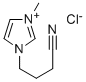 1-(3-Cyanopropyl)-3-methylimidazolium chloride Structure