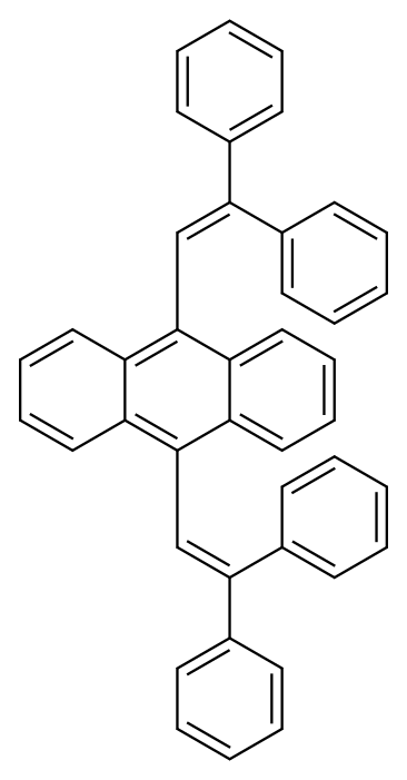 9,10-Bis-(2,2-diphenyl-vinyl)-anthracene 구조식 이미지