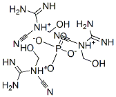 N-cyano-N-(hydroxymethyl)guanidinium phosphate Structure