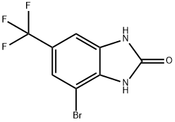 2H-Benzimidazol-2-one, 4-bromo-1,3-dihydro-6-(trifluoromethyl)- 구조식 이미지