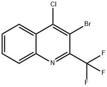 3-BROMO-4-CHLORO-2-(TRIFLUOROMETHYL)QUINOLINE Structure