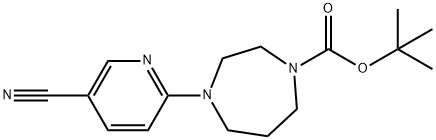 5-CYANO-2-[4-BUTOXYCARBONYL-1-(1,4-DIAZEPENYL)]-PYRIDINE Structure