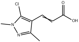 3-(5-chloro-1,3-dimethyl-1H-pyrazol-4-yl)acrylic acid Structure