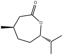 (4R-trans)-7-isopropyl-4-methyloxepan-2-one Structure