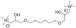 3,3'-[hexane-1,6-diylbis(oxy)]bis[2-hydroxypropyltrimethylammonium] dichloride Structure