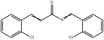 3-(2-클로로페닐)-N-[(2-클로로페닐)메틸렌]프로펜아미드 구조식 이미지