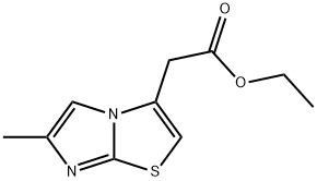 6-METHYLIMIDAZO[2,1-B]THIAZOLE-3-ACETIC ACID ETHYL ESTER Structure