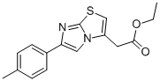 6-(4-Methylphenyl)imidazo[2,1-b]thiazole-3-acetic acid ethyl ester Structure