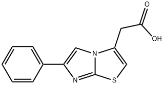 (6-PHENYLIMIDAZO[2,1-B][1,3]THIAZOL-3-YL)ACETIC ACID 구조식 이미지