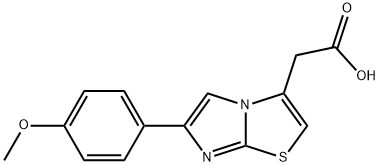[6-(4-METHOXY-PHENYL)-IMIDAZO[2,1-B ]THIAZOL-3-YL]-ACETIC ACID 구조식 이미지