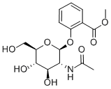 (2'-METHOXYCARBONYL) PHENYL-2-ACETAMIDO-2-DEOXY-BETA-D-GLUCOPYRANOSIDE 구조식 이미지