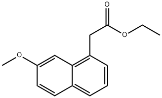 7-Methoxy-1-naphthaleneacetic acid ethyl ester 구조식 이미지