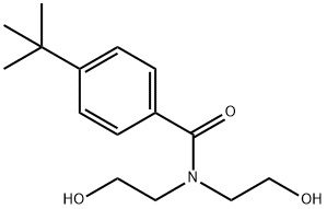 4-(1,1-Dimethylethyl)-N,N-bis(2-hydroxyethyl)benzamide 구조식 이미지