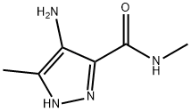 1H-Pyrazole-3-carboxamide,  4-amino-N,5-dimethyl- 구조식 이미지