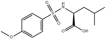 2-{[(4-METHOXYPHENYL)SULFONYL]AMINO}-4-METHYLPENTANOIC ACID Structure