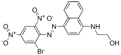 2-[[4-[(2-bromo-4,6-dinitrophenyl)azo]-1-naphthyl]amino]ethanol 구조식 이미지