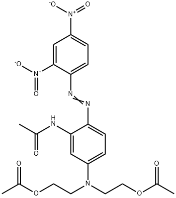 2,2'-[[3-아세트아미도-4-[(2,4-디니트로페닐)아조]페닐]이미노]디에틸디아세테이트 구조식 이미지