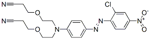 3,3'-[[[4-[(2-chloro-4-nitrophenyl)azo]phenyl]imino]bis(ethyleneoxy)]bispropiononitrile 구조식 이미지