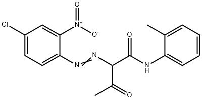 2-[(4-chloro-2-nitrophenyl)azo]-3-oxo-N-(o-tolyl)butyramide 구조식 이미지