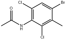 N-(4-bromo-2,6-dichloro-3-methylphenyl)acetamide 구조식 이미지
