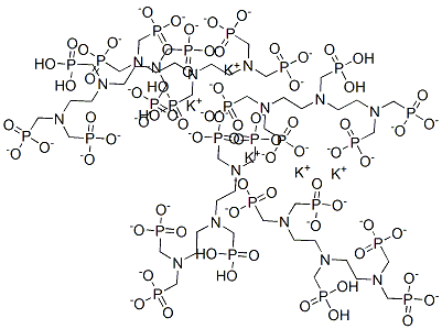 pentapotassium pentahydrogen [[bis[2-[bis(phosphonatomethyl)amino]ethyl]amino]methyl]phosphonate 구조식 이미지