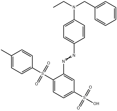 3-[[4-[ethyltolylamino]phenyl]azo]-4-[4-tolylsulphonyl]benzenesulphonic acid Structure