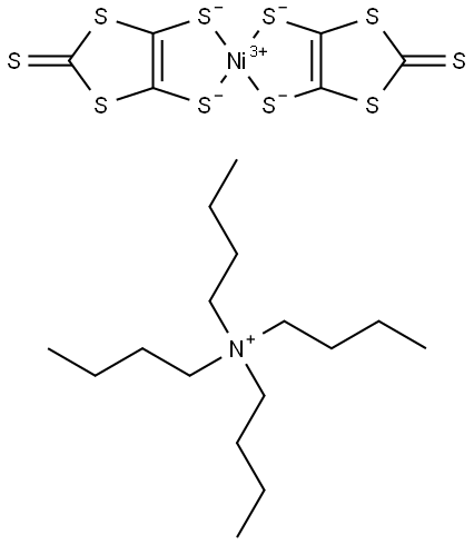 TETRA-N-BUTYLAMMONIUM BIS(1,3-DITHIOLE-2-THIONE-4,5-DITHIOLATO) NICKEL (III) COMPLEX 구조식 이미지