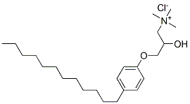 [3-(4-도데실페녹시)-2-히드록시프로필]트리메틸암모늄클로라이드 구조식 이미지