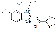 2-[2-chloro-2-(2-thienyl)vinyl]-3-ethyl-5-methoxybenzoselenazolium chloride  구조식 이미지