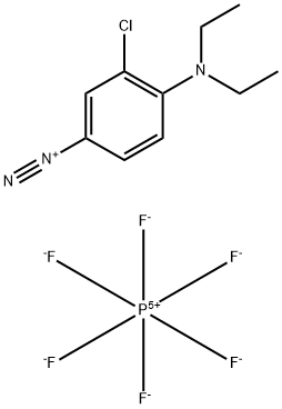 3-chloro-4-(diethylamino)benzenediazonium hexafluorophosphate 구조식 이미지