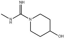 1-Piperidinecarboximidamide, 4-hydroxy-N-methyl- (9CI) 구조식 이미지