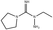 1-Pyrrolidinecarboximidicacid,N-ethyl-,hydrazide(9CI) 구조식 이미지