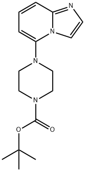 1-피페라진카르복실산,4-미다조[1,2-a]피리딘-5-일-,1,1-디메틸에틸에스테르 구조식 이미지