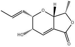 5H-Furo[3,4-b]pyran-5-one, 2,3,7,7a-tetrahydro-3-hydroxy-7-methyl-2-(1E)-1-propenyl-, (2S,3S,7S,7aS)- (9CI) Structure