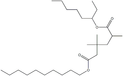 1-데실6-옥틸2,4,4-트리메틸아디페이트 구조식 이미지