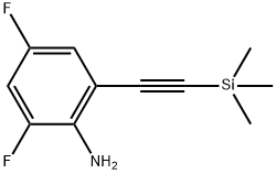 2,4-Difluoro-6-((triMethylsilyl)ethynyl)aniline Structure