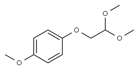 p-(2,2-dimethoxyethoxy)anisole  Structure