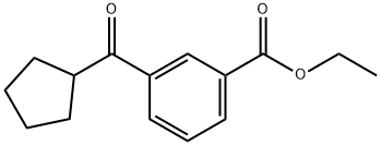 3-CARBOETHOXYPHENYL CYCLOPENTYL KETONE Structure