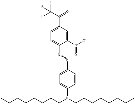 4'-Dioctylamino-2-nitro-4-trifluoroacetylazobenzene Structure
