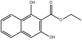 Ethyl-1,3-dihydroxy-2-naphtoate 구조식 이미지