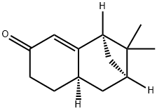 [1R-(1alpha,3alpha,4aalpha)]-2,3,4,4a,5,6-hexahydro-2,2-dimethyl-1,3-methanonaphthalen-7(1H)-one Structure