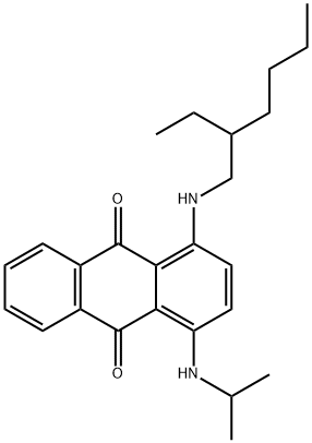 1-[(2-Ethylhexyl)amino]-4-[(1-methylethyl)amino]-9,10-anthracenedione Structure
