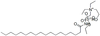 diethyl(2-hydroxyethyl)[2-[(1-oxooctadecyl)amino]ethyl]ammonium ethyl sulphate  Structure