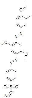 sodium 4-[[4-[(4-ethoxy-m-tolyl)azo]-2,5-dimethoxyphenyl]azo]benzenesulphonate 구조식 이미지