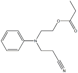 2-[N-(2-cyanoethyl)anilino]ethyl propionate 구조식 이미지