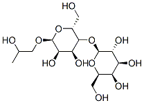 (2S,3R,4S,5R,6R)-2-[(2R,3R,4S,5R,6S)-4,5-dihydroxy-2-(hydroxymethyl)-6 -(2-hydroxypropoxy)oxan-3-yl]oxy-6-(hydroxymethyl)oxane-3,4,5-triol 구조식 이미지