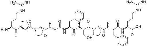 BRADYKININ, ACETATE SALT, 98 Structure